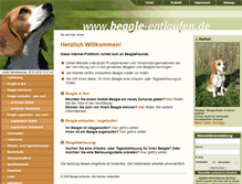 Tablet Screenshot of beagle-in-not.de